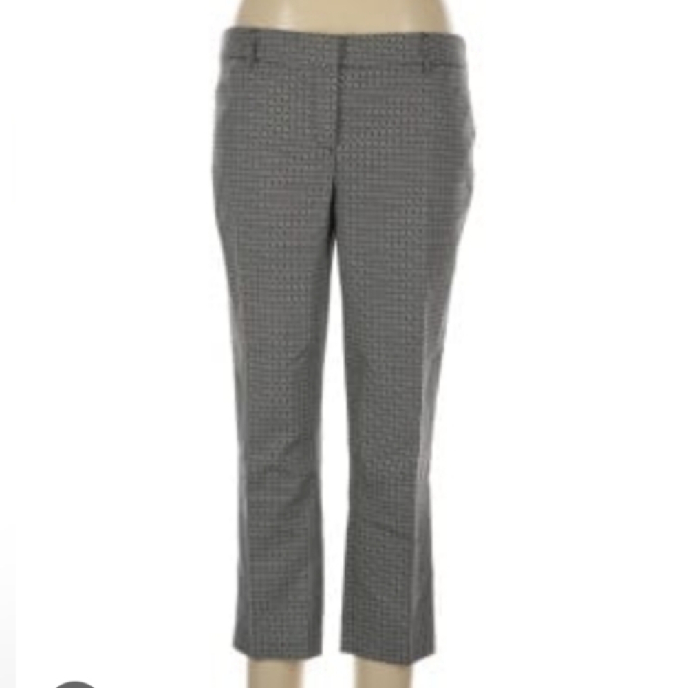 Lila Rose  Geometric Patterned Women's Pants, Straight Leg, Size 14